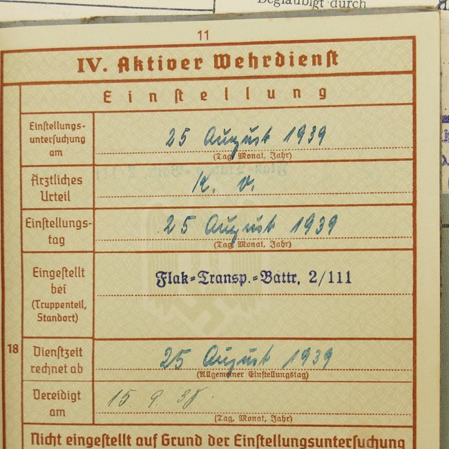 Luftwaffe Wehrpaß Grouping — image 8