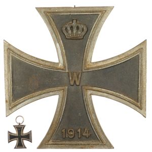 Large sized WW1 Iron Cross Wall Plaque