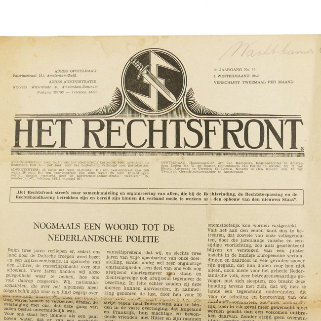 'Het Rechtsfront' Newspaper 1942 — image 2