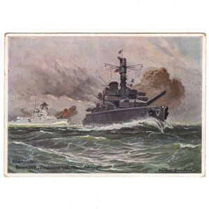 Panzerschiffe 'Deutschland' und 'Admiral Scheer' Postcard