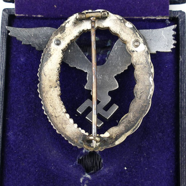 Cased Luftwaffe Pilots Badge - 'B&NL' — image 5