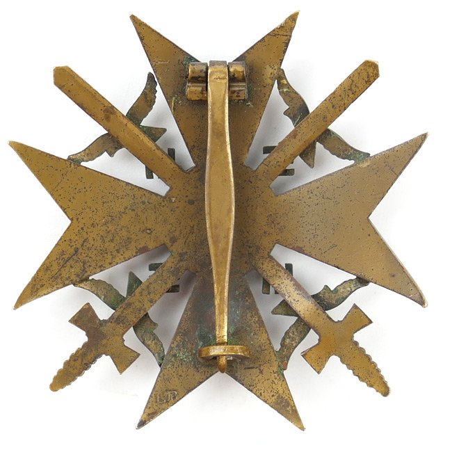 Spanish Cross in Bronze with Swords 'L/16' — image 3