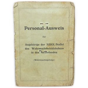 Dutch NSKK 'Personal-Ausweis'