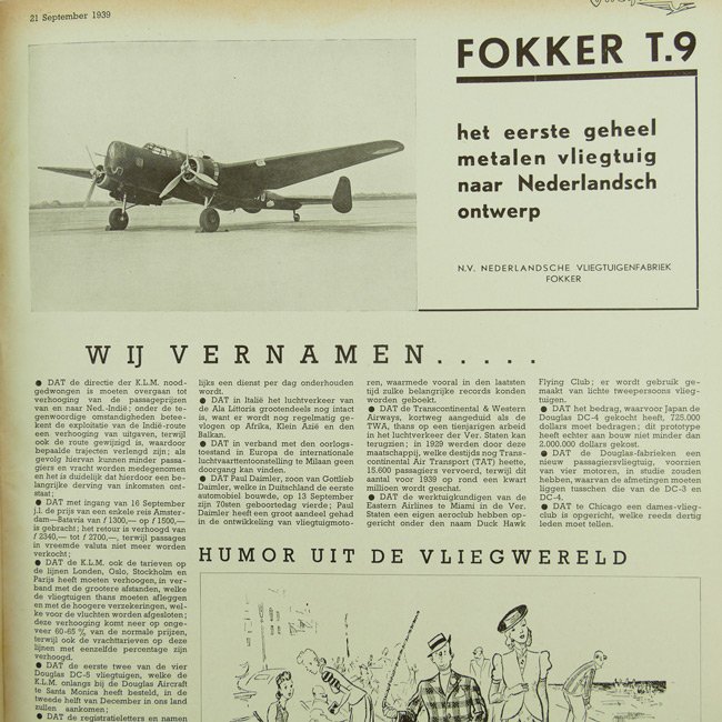 Dutch 'Vliegwereld' 1939/1940 Magazines — image 9