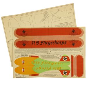 Set of HJ/NSFK Cut-Out Paper Plane Models