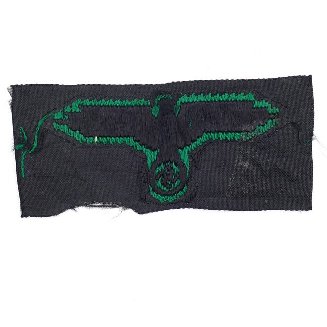 Green Waffen-SS BeVo Camouflage Cap Eagle — image 3