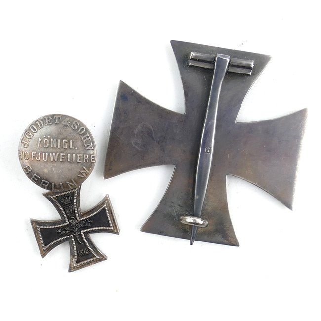 WW1 Iron Cross 1st Class & Miniature 'Godet' — image 3
