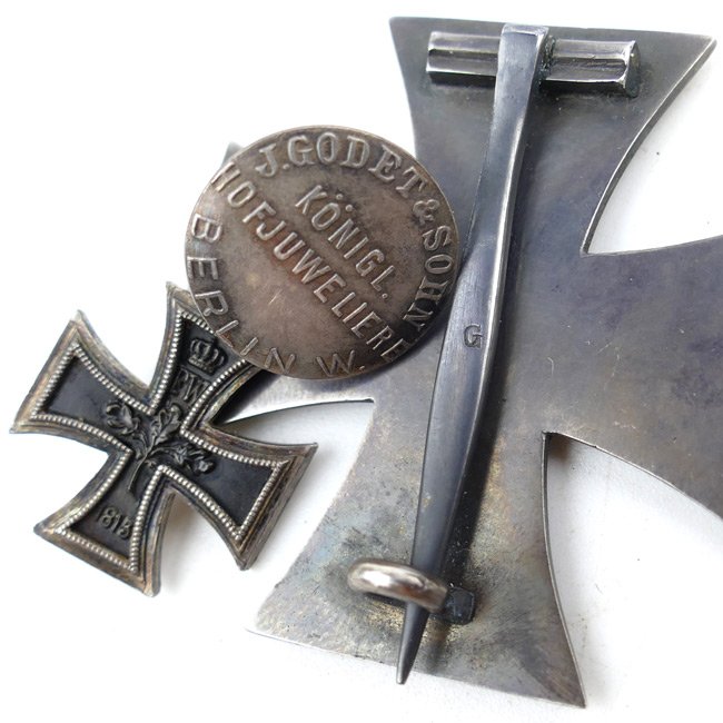 WW1 Iron Cross 1st Class & Miniature 'Godet' — image 4