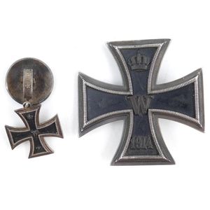 WW1 Iron Cross 1st Class & Miniature 'Godet'