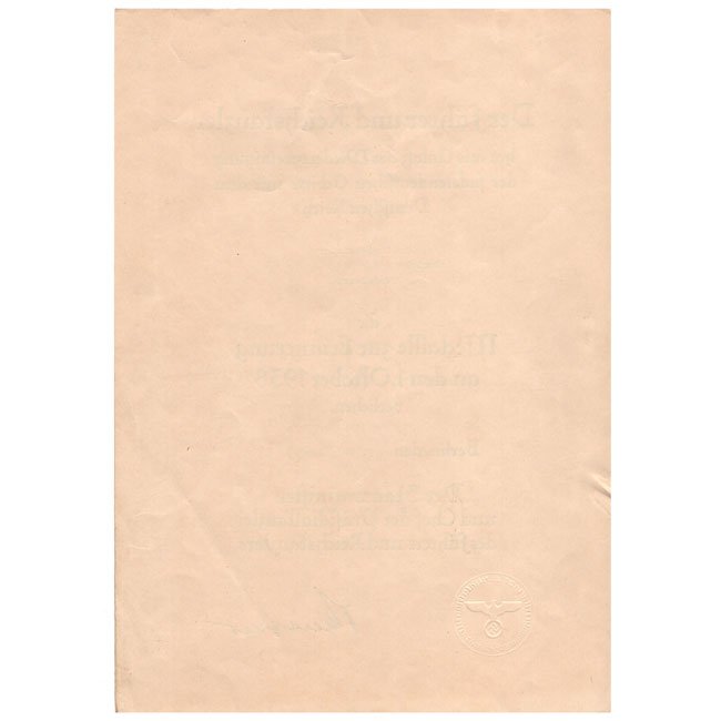 1 October 1938 Medal Award Document — image 5