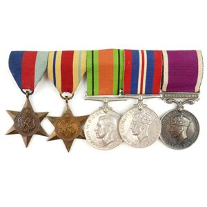 5-piece British Medal Bar