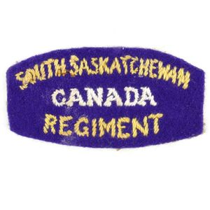 'South Saskatchewan Canada Regiment' Title
