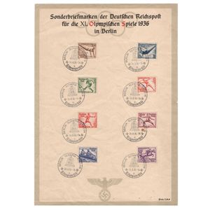 Special Edition '1936 Olympics' Postage Stamps