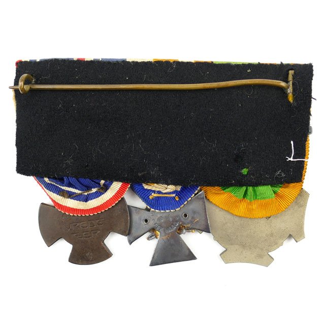 Dutch WW1 3-piece medal-bar — image 3