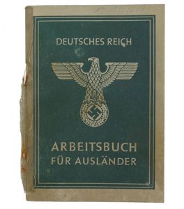 'Arbeitsbuch' for a Dutch worker at 'Fieseler'