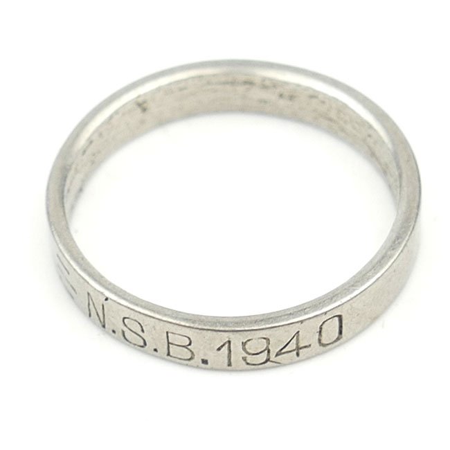 NSB 'Goud om Staal = NSB 1940' Ring — image 3