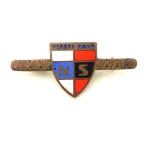 Czech Fascist 'NS' 5-years Badge