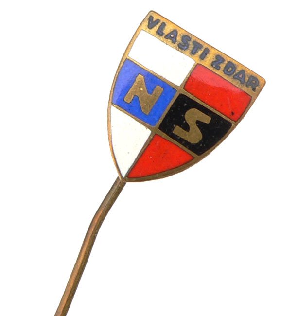 Czech Fascist 'NS' Membership Badge — image 2