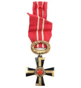 Finnish Cross of Liberty 3rd class with red cross