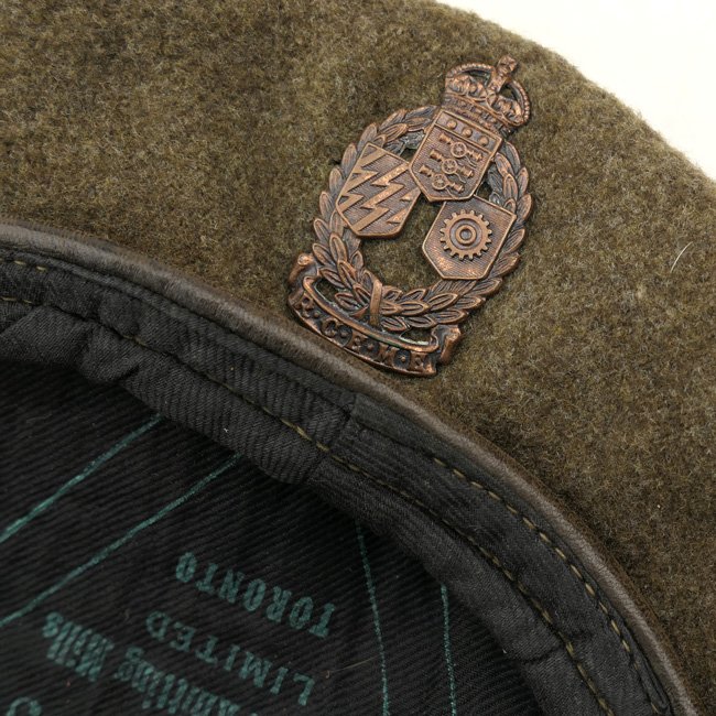 Canadian RCEME Khaki Beret 1945 — image 2