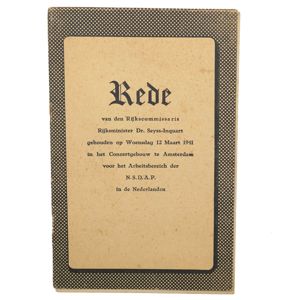 'Rede van Seyss-Inquart' Booklet