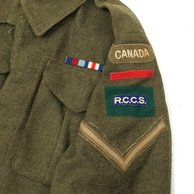 4th Canadian Armoured Division R.C.C.S. Battle Dress Jacket — image 3