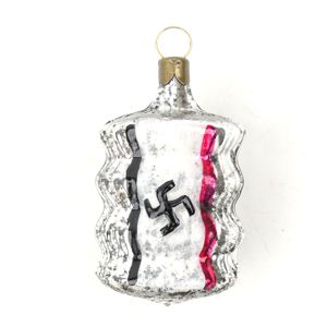 Third Reich Lantern shaped Christmas Ball with Swastika