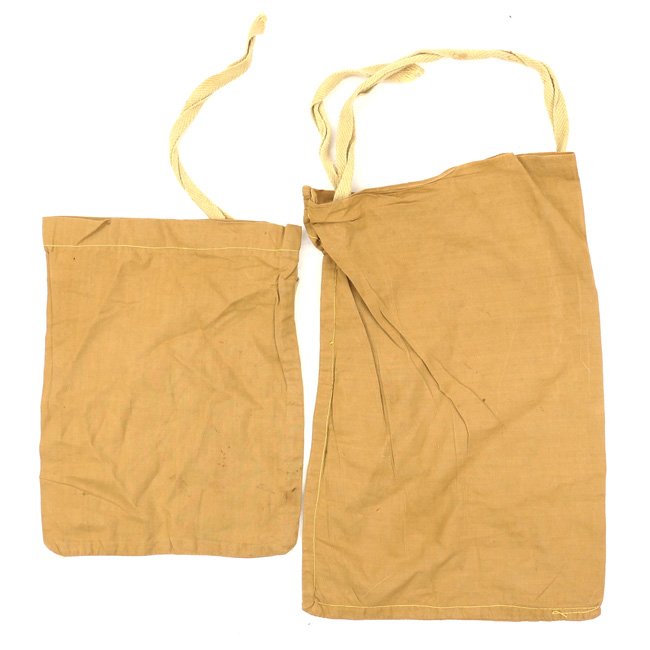 Set of 2 British/Canadian khaki storage bags — image 3