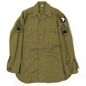 US Army Wool Shirt with 101st Airborne Patch