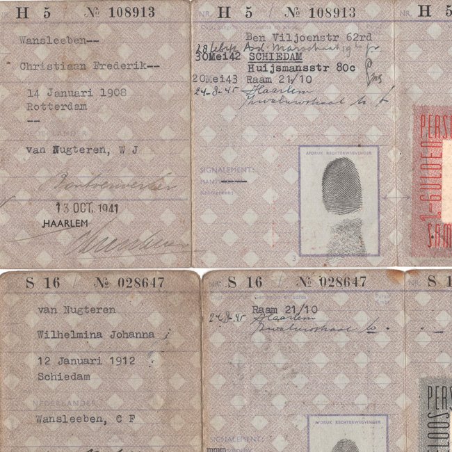 Dutch 'Persoonsbewijs' Set from one Family — image 5