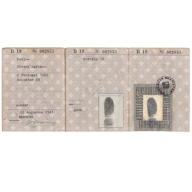 Dutch 'Persoonsbewijs' from Beemster — image 3