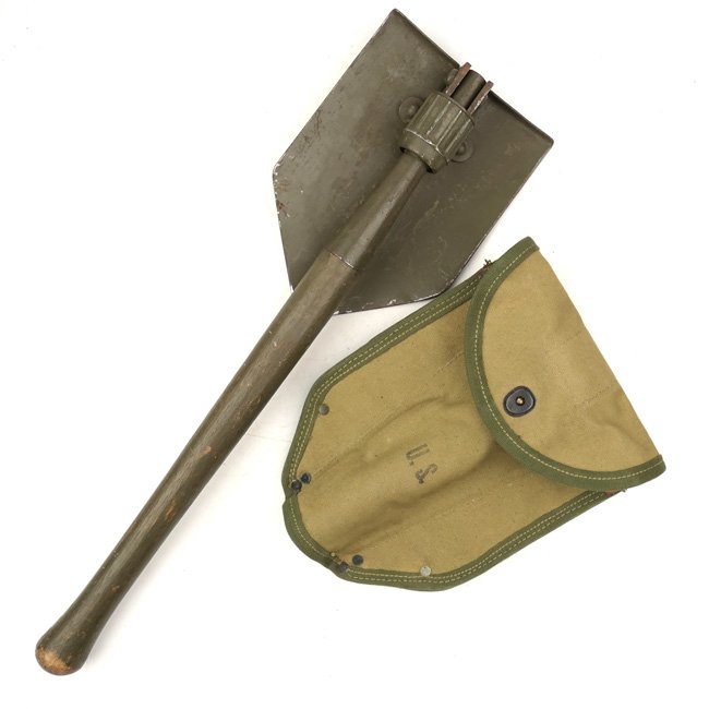 US M1943 Folding Shovel in Cover — image 4
