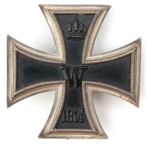 WW1 Iron Cross 1st Class 'Godet' with Hooks
