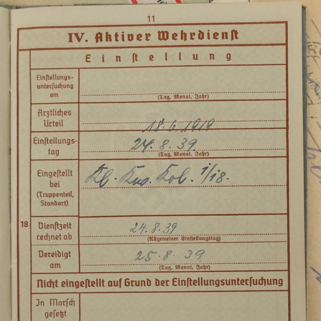 WH (Heer) Wehrpaß Grouping - KIA — image 11