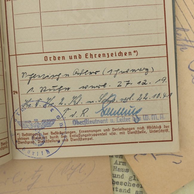 WH (Heer) Wehrpaß Grouping - KIA — image 14