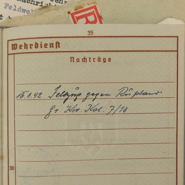 WH (Heer) Wehrpaß Grouping - KIA — image 17