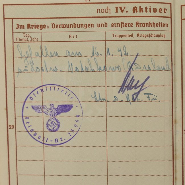 WH (Heer) Wehrpaß Grouping - KIA — image 18