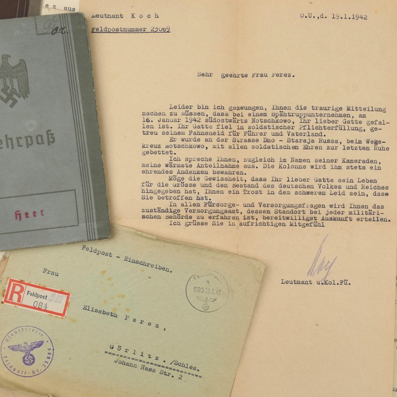 WH (Heer) Wehrpaß Grouping - KIA — image 3