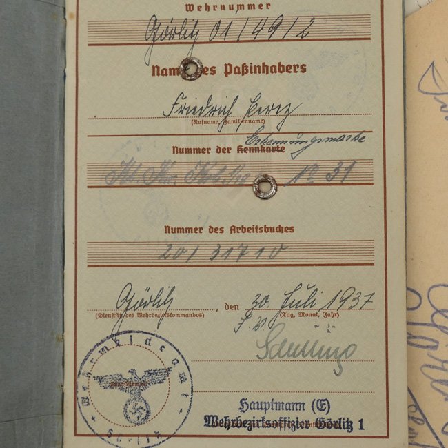 WH (Heer) Wehrpaß Grouping - KIA — image 9