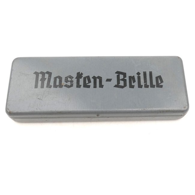 Wehrmacht 'Masken-Brille' Container with Contents — image 4