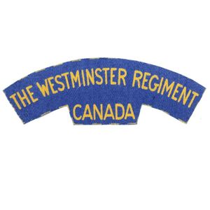 'The Westminster Regiment Canada' Title