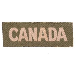 Canadian Canvas 'Canada' Shoulder Title