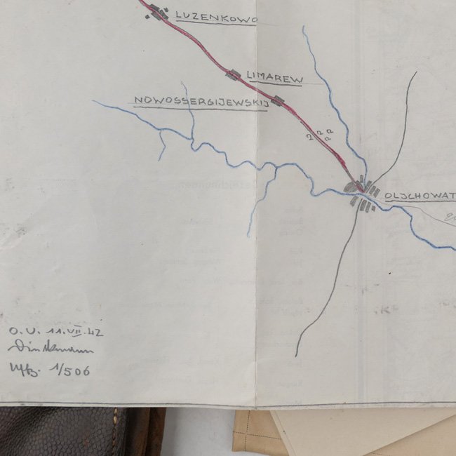 WH (Heer) M35 Map Case with Contents — image 6