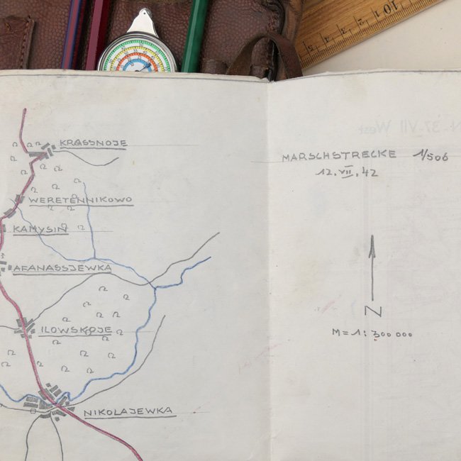 WH (Heer) M35 Map Case with Contents — image 7