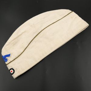 White Kriegsmarine Officer's Summer Overseas Cap