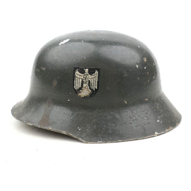 WH (Heer) double decal miniature wedding helmet — image 3