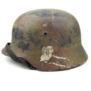 Luftwaffe DD M35 ex-winter 'Normandy' camouflage helmet