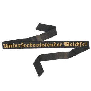 STOLEN!!! Kriegsmarine Cap Tally 'Unterseebootstender Weichsel'