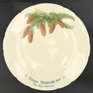 'Kriegs Weihnacht 1940 Gau Bayr. Ostmark' Porcelain Plate