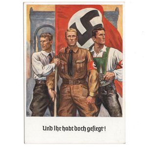 'Und Ihr habt doch gesiegt!' Postcard